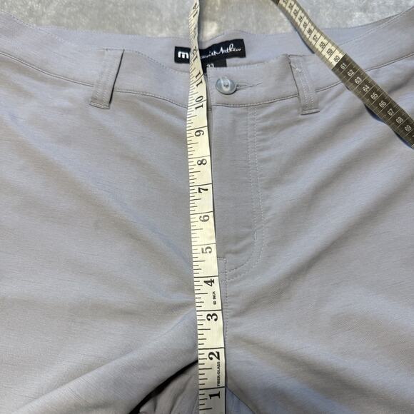 Travis Mathew Shorts Mens 33 Heather Gray Golf Chino Performance Stretch Blend - Picture 6 of 12